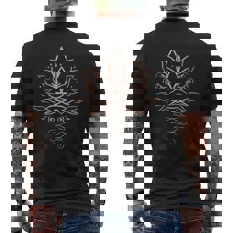 Lotusblume Lotus Meditation Yoga Harmony Geschenk T-Shirt mit Rückendruck - Geschenkecke