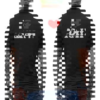 I Love Asahi 私は愛する Asahi メンズTシャツ バックプリント - Kawaiitshirt