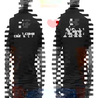 I Love Ayari 私は愛する Ayari メンズTシャツ バックプリント - Kawaiitshirt