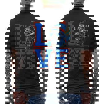 Love Bills Lovers Vintage Retro Buffalo Head Men's T-shirt Back Print | Mazezy