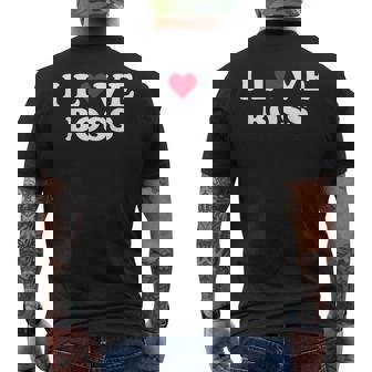 I Love Boss マッチング ガールフレンド&ボーイフレンド ボス名 メンズTシャツ バックプリント - Kawaiitshirt