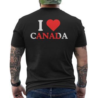 I Love Canada Anal Adult Humor Unhinged Raunchy Meme Men's T-shirt Back Print - Thegiftio UK