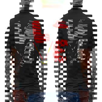 Love Curling ほうき スクワッド カーラー カーリング バレンタインデー メンズTシャツ バックプリント - Kawaiitshirt