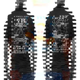 I Love Garlic Bread メンズTシャツ バックプリント - Kawaiitshirt