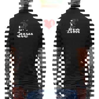 I Love Gluten Para Un Regalo Divertido Camiseta Hombre Estampado Espalda - Regaloses