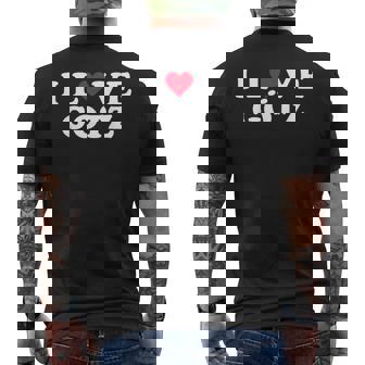 I Love Götz マッチング ガールフレンド&ボーイフレンド Götz 名前 メンズTシャツ バックプリント - Kawaiitshirt