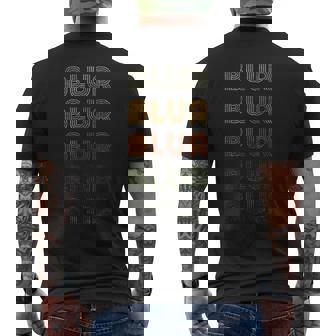 Love Heart Blr Grunge ビンテージスタイル ブラック ぼかし メンズTシャツ バックプリント - Kawaiitshirt