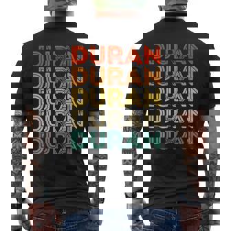 Love Heart Duran ヴィンテージスタイル ブラック デュラン メンズTシャツ バックプリント - Kawaiitshirt