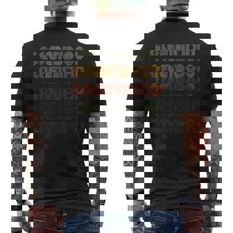 Love Heart Greenwood グランジ ヴィンテージ ブラック グリーンウッド メンズTシャツ バックプリント - Kawaiitshirt