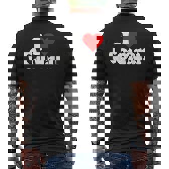 I Love Heart コナン ネームtシャツ メンズTシャツ バックプリント - Kawaiitshirt