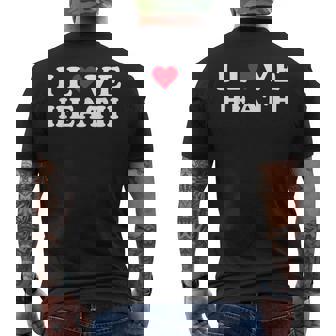 I Love Heath マッチング ガールフレンド&ボーイフレンド ヒースネーム メンズTシャツ バックプリント - Kawaiitshirt