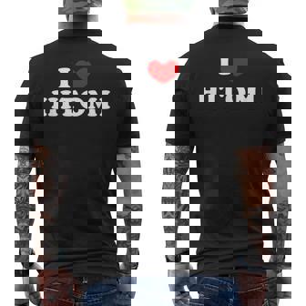 I Love Hitomi 私は愛する Hitomi メンズTシャツ バックプリント - Kawaiitshirt