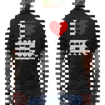 I Love Hk Heart Hong Kong メンズTシャツ バックプリント - Kawaiitshirt