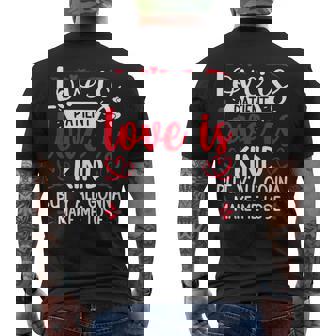 Love Is Patient But Y'all Make Me Lose My Mind Faith メンズTシャツ バックプリント - Kawaiitshirt