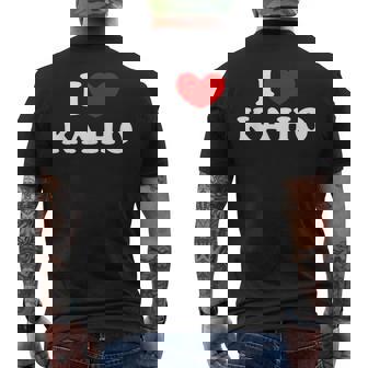 I Love Kaho 私は愛する Kaho メンズTシャツ バックプリント - Kawaiitshirt