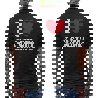 I Love Kashiwa 柏が大好き メンズTシャツ バックプリント - Kawaiitshirt