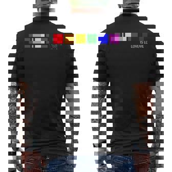 Love Is Love Lgbt Gay Orgullo Arco Iris El Amor Es Amor Retro Camiseta Hombre Estampado Espalda - Regaloses