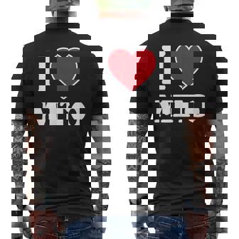 I Love Mito、ハートのある日本の都市 メンズTシャツ バックプリント - Kawaiitshirt