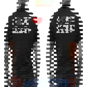 I Love My Kaho カホ大好き メンズTシャツ バックプリント - Kawaiitshirt