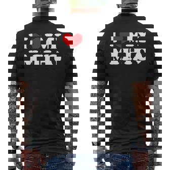 I Love My Miho みほが大好き メンズTシャツ バックプリント - Kawaiitshirt