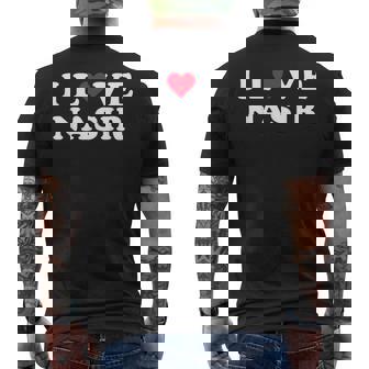 I Love Nasir マッチング ガールフレンド&ボーイフレンド ナシル名 メンズTシャツ バックプリント - Kawaiitshirt