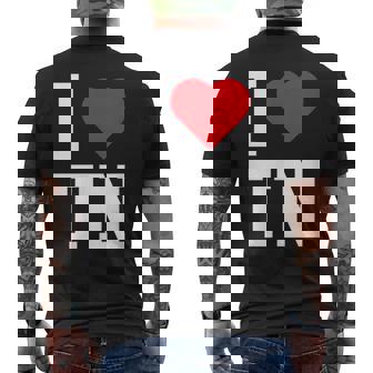 I Love Tennessee Tn Throwback Classic メンズTシャツ バックプリント - Kawaiitshirt