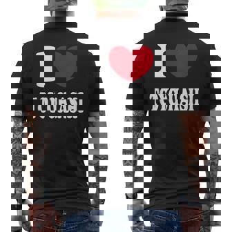 I Love Toyohashi アイラブ豊橋 メンズTシャツ バックプリント - Kawaiitshirt