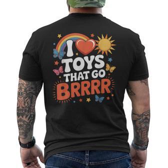 I Love Toys That Go Brrr Inappropriate Embarrassing Men's T-shirt Back Print - Thegiftio UK