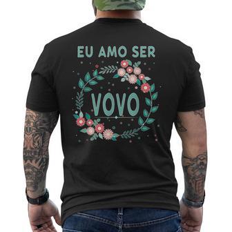 I Love Being Vovo Eu Amo Ser Portuguese Men's T-shirt Back Print - Thegiftio UK