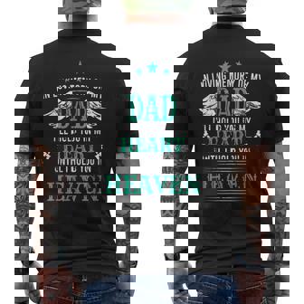 Loving Memory Of My Dad I'll Hold You In My Heart Memorial Men's T-shirt Back Print - Monsterry