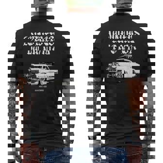 Lowrider's Porida Kustom リードそり ホットロッド マッスルカー メンズTシャツ バックプリント - Kawaiitshirt