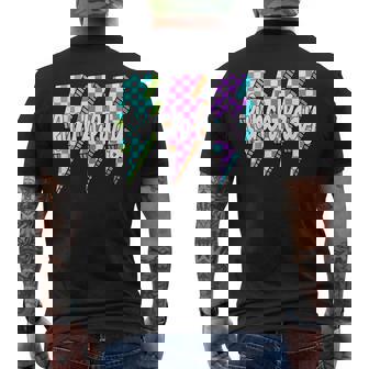 Lunch Lady Back To School Checkered First Day Of School Men's T-shirt Back Print - Monsterry