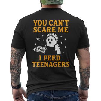 Lunch Lady Halloween Can't Scare Me Feed Nagers Men's T-shirt Back Print - Thegiftio UK