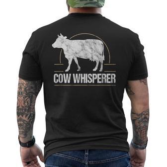 Lustige Milchwirtschaft Kuhbauern Kuhflüsterer Haustier T-Shirt mit Rückendruck - Geschenkecke
