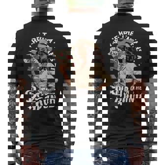 Where Them Fans At Boots On The Ground Cowgirl Men's T-shirt Back Print - Thegiftio