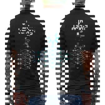 Machine Deep Learning ニューラルネットワークデータサイエンスtシャツ メンズTシャツ バックプリント - Kawaiitshirt