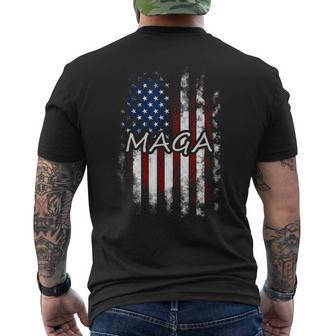 Maga Flags Maga Flag Patriotic Usa Flag Men's T-shirt Back Print - Thegiftio UK