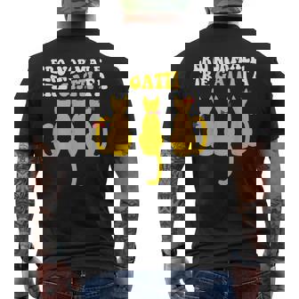 Maglia Divertente Gatti Ero Normale Tre Gatti Fa T-shirt da uomo con stampa posteriore - Novitaregali