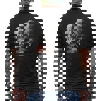 Magritteによるthe Lovers Painting メンズTシャツ バックプリント - Kawaiitshirt