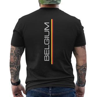 Maillot Deport Athlétique Avec Drapeau Belge T-shirt imprimé au dos - Cadeauxyz