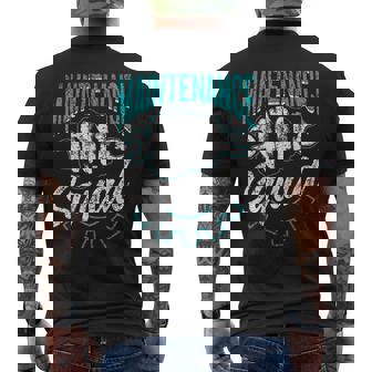 Maintenancequad Travailleur Les Hommes Maintenance Man T-shirt imprimé au dos - Cadeauxyz