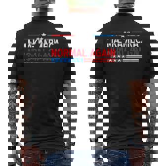 Make America Normal Again 2024 プレジデンシャル メンズTシャツ バックプリント - Kawaiitshirt