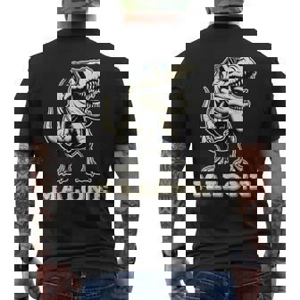 Malone Cadeau Prénom Personnalisé Garçon Dinosaure T-shirt imprimé au dos - Cadeauxyz
