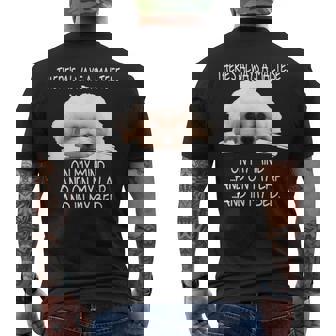 Maltese Dog Is On My Mind 面白い子犬オーナーデザイン メンズTシャツ バックプリント - Kawaiitshirt