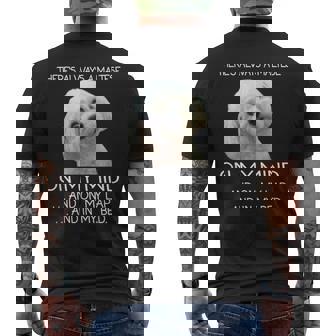 Maltese Puppy Is On My Mind 面白い犬のオーナーデザイン メンズTシャツ バックプリント - Kawaiitshirt