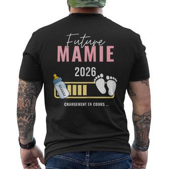 Mamie En 2026 Annonce Grossesse Future Mamie Bientôt 2026 T-shirt imprimé au dos - Cadeauxyz
