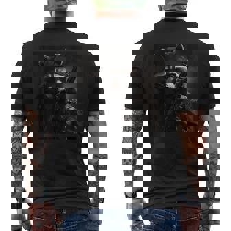 Mapache Como Ladrón Mapache Divertido Camiseta Hombre Estampado Espalda - Regaloses