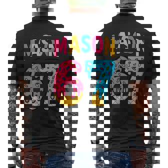 Mason 67 Ice Cream Meme Six Seven On Back Men's T-shirt Back Print | Seseable CA