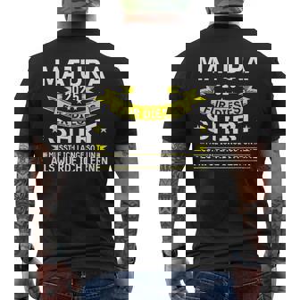 Matura 2025 Für Dieses Musste Würde Ich Matura Bestanden T-Shirt mit Rückendruck - Seseable