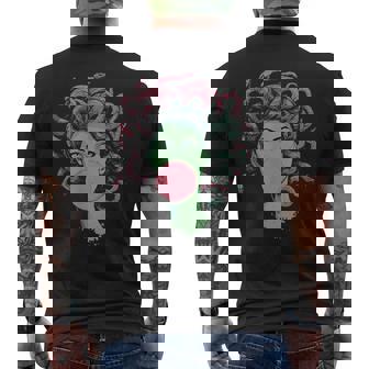 Medusa Bubblegum Mythological Snake Hair Goddess Men's T-shirt Back Print | Mazezy